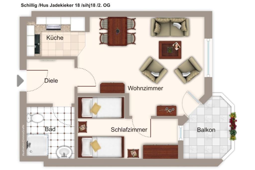 Ferienwohnung Hus Jadekieker Hus Jadekieker 18 Schillig Exterior foto